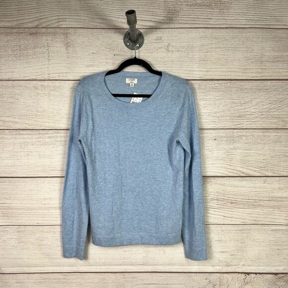 J. Crew Factory Sweaters - J.Crew Factory Women's Light Blue Teddie Merino Wool Blend Sweater Size Small